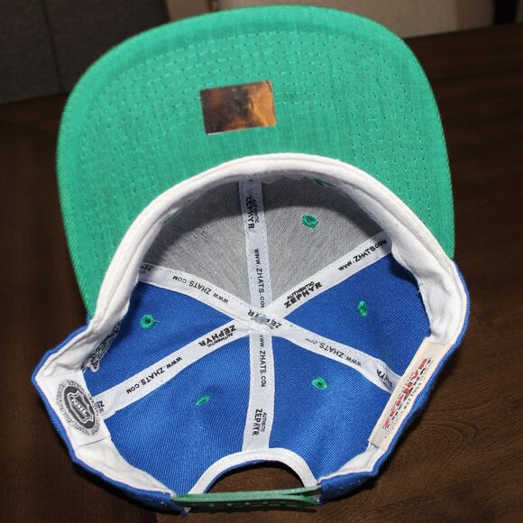 3/$77❤️like new Zephyr VANCOUVER CANUCKS snapback hat flat bill cap NHL - Picture 7 of 10